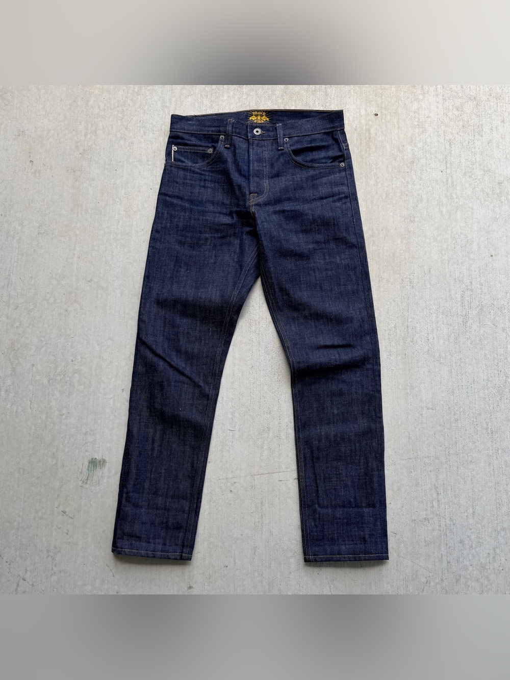 Brave Star Selvedge Denim Jeans Men Size 31x30 Raw Straight
